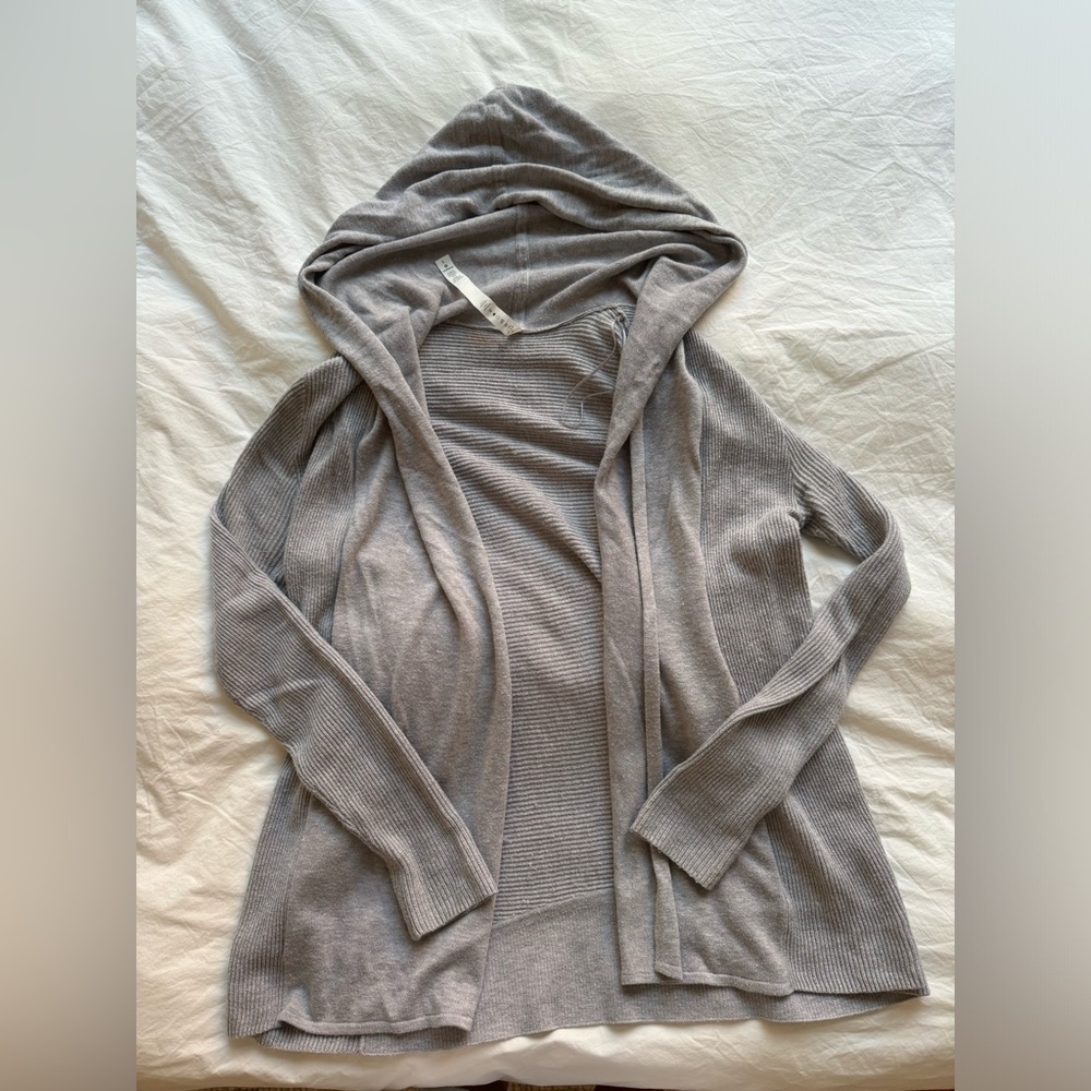 Lululemon Sundown Sweater Wrap Heathered Stargaze 6
